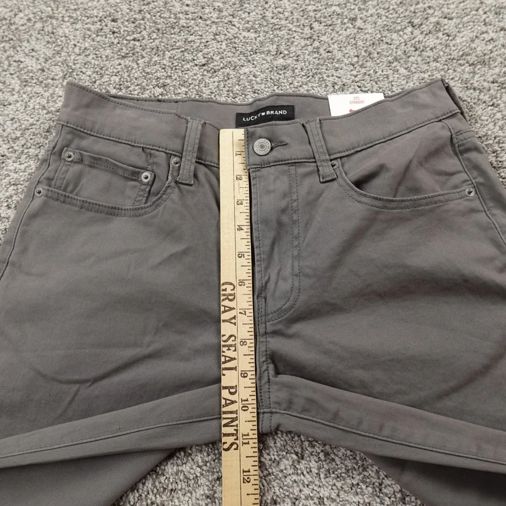NEW Lucky Brand Jeans Mens‎ 30X30 Gray Denim Pants 223 Straight Stretch Preppy